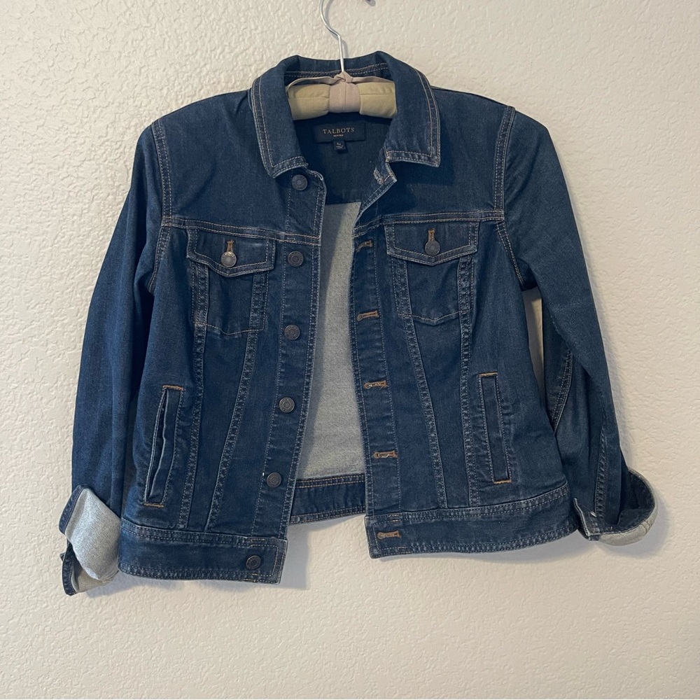 Talbots Women’s Denim Jean Jacket Small Petite